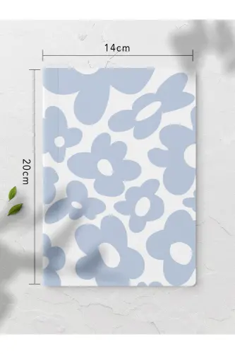 Çizgisiz Defter Seti - Mavi - 4 Adet - 14cm*20cm - 64 Sayfa-Mavi - 4