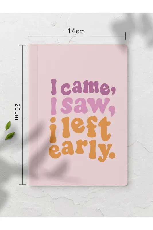 Çizgisiz Defter Seti - Pembe - 4 Adet - 14cm*20cm - 64 Sayfa-Pembe - 6