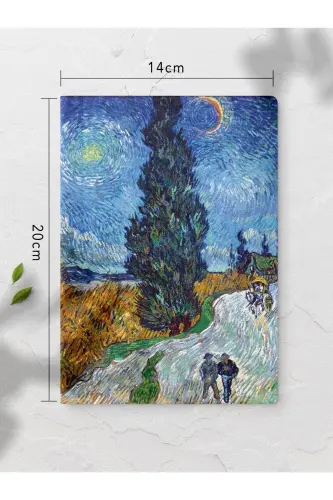 Çizgisiz Defter, Van Gogh Notebook 4 Adet, Not Defteri, Sanat Defter, 64 Sayfa 14*21cm-Van Gogh - POSTIFULL (1)