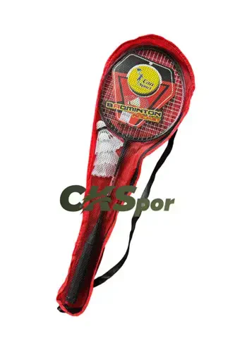 CKSpor sumkali 2 ta badminton raketkasi va 3 ta badminton to'pi bilan badminton to'plami - 6