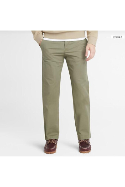 Claremont Twill Chino Pant (Straight) - Cassel Earth - 1