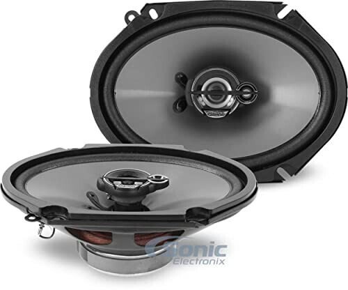 Clarion Mobile Electronics SRG6833C 300-Watt 6 x 8 Inches Good Series Custom Fit Multiaxial 3-Way Car Speakers, Set of 2 - 1