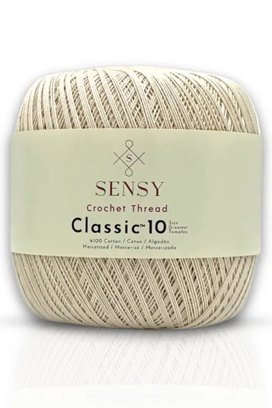 Classic 10 Crochet Thread 100% Mercerized Cotton Knitting Yarn, - 4
