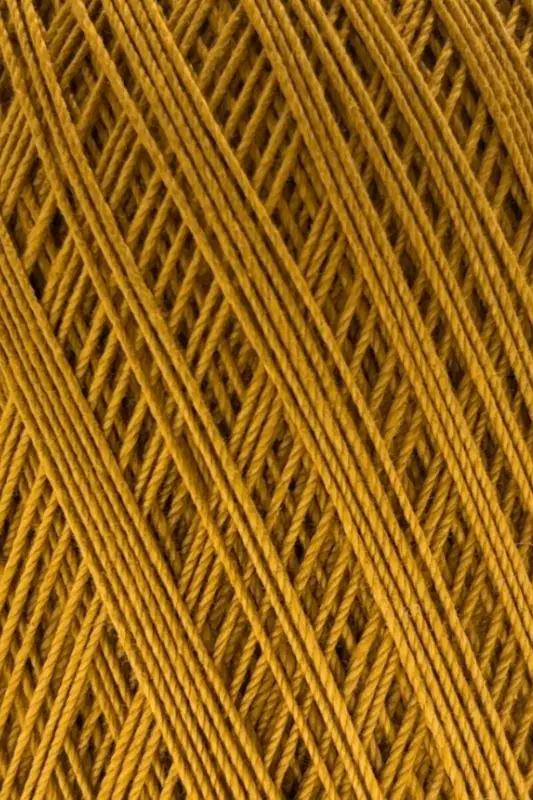 Classic 10 Crochet Thread 100% Mercerized Cotton Knitting Yarn, Lace Thread Giza Egyptian Cotton Mustard-Mustard - 2
