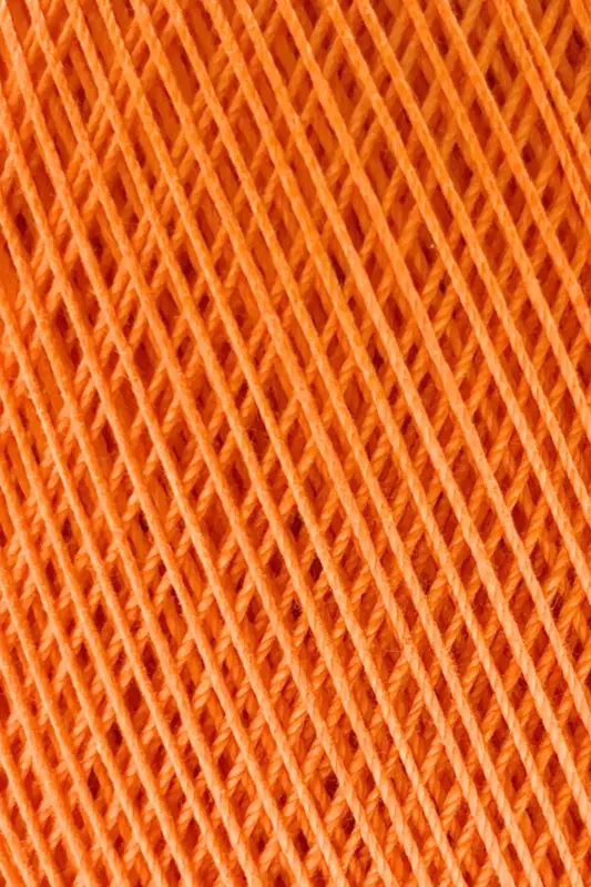 Classic 10 Crochet Thread 100% Mercerized Cotton Knitting Yarn, Lace Thread, Giza Egyptian Cotton Orange Thread-Orange - 2