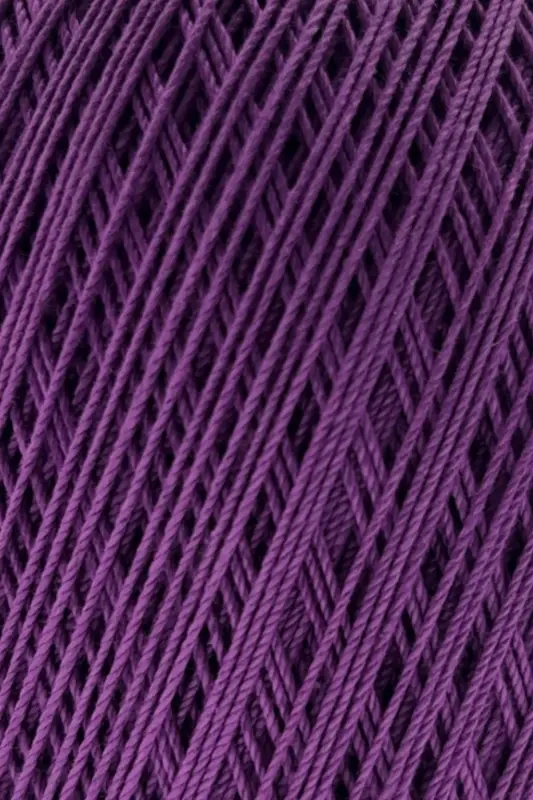 Classic 10 Crochet Thread 100% Mercerized Cotton Knitting Yarn, Lace Thread Giza Egyptian Cotton Purple-Purple - 2