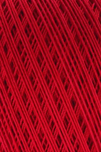 Classic 10 Crochet Thread 100% Mercerized Cotton Knitting Yarn, Lace Thread Giza Egyptian Cotton Red-Red - 2
