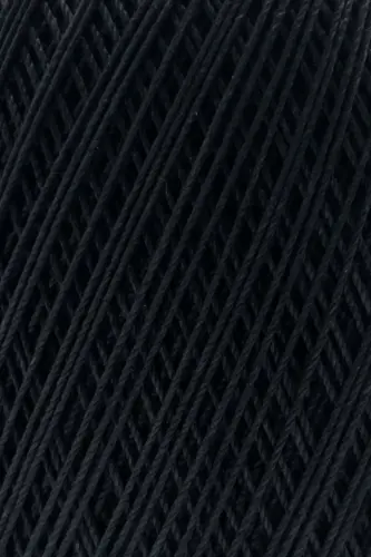 Classic 10 Crochet Thread 100% Mercerized Cotton Knitting Yarn, Lace Yarn, Giza Egyptian Cotton Black-Black - 2