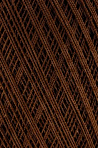 Classic 10 Crochet Thread 100% Mercerized Cotton Knitting Yarn, Lace Yarn, Giza Egyptian Cotton Brown-Brown - 2