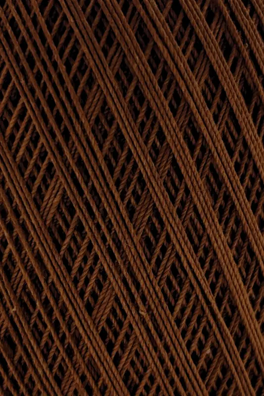 Classic 10 Crochet Thread 100% Mercerized Cotton Knitting Yarn, Lace Yarn, Giza Egyptian Cotton Brown-Brown - 2