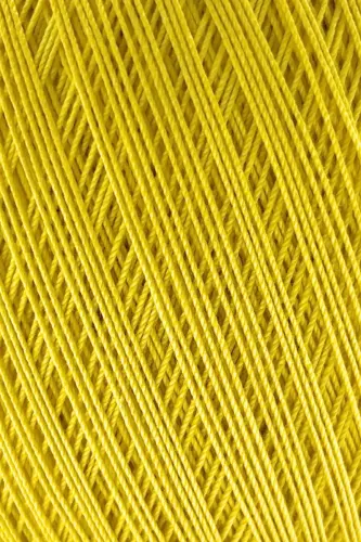 Classic 10 Crochet Thread 100% Mercerized Cotton Knitting Yarn, Lace Yarn, Giza Egyptian Cotton Mercerized Thread Yellow-Yellow - 2