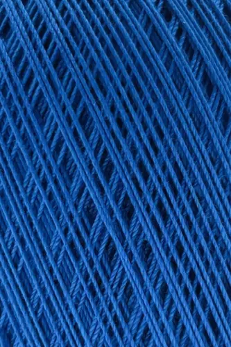 Classic 10 Crochet Thread 100% Mercerized Cotton Knitting Yarn, Lace Yarn Giza Egyptian Cotton Yarn Blue-Blue - 2