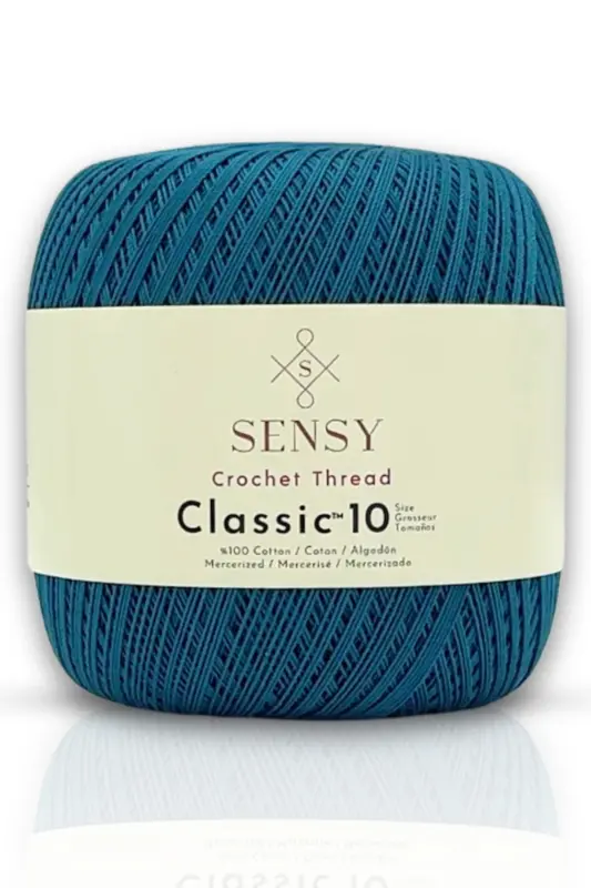 Classic 10 To‘qimachilik Ip 100% Merserlangan Paxta Triko Ipi, - 5