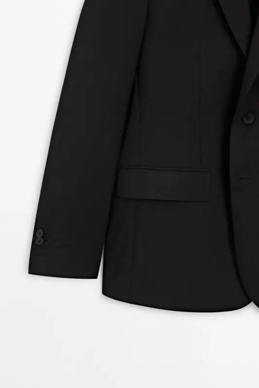 Classic, 100% wool blazer. - 7
