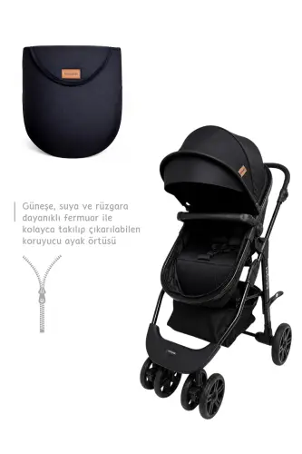 Classic Black Travel Sistem, Çift Yönlü, ( Seyahat Sistem ) Bebek Arabası Pusetsiz - FULL Siyah - 1