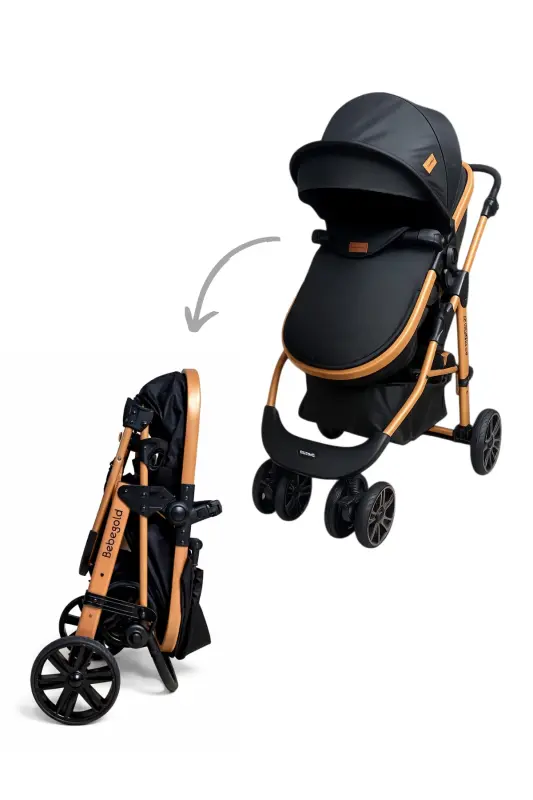 Classic Black Travel System, Two-Way, (Travel System) Stroller Without Carrycot-Black - 6