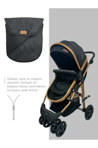 Classic Black Travel System, Two-Way, (Travel System) Stroller Without Carrycot-Black - 4