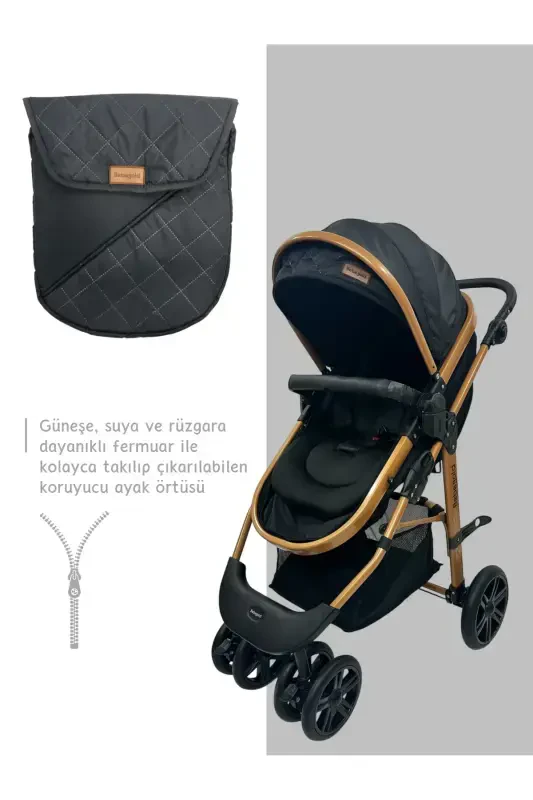 Classic Black Travel System, Two-Way, (Travel System) Stroller Without Carrycot-Black - 4