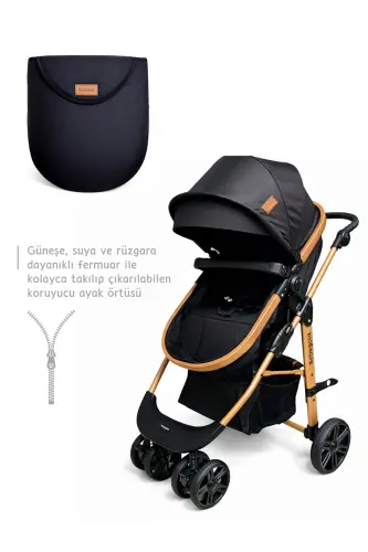 Classic Black Travel System, Two-Way, (Travel System) Stroller Without Carrycot-Black - 4