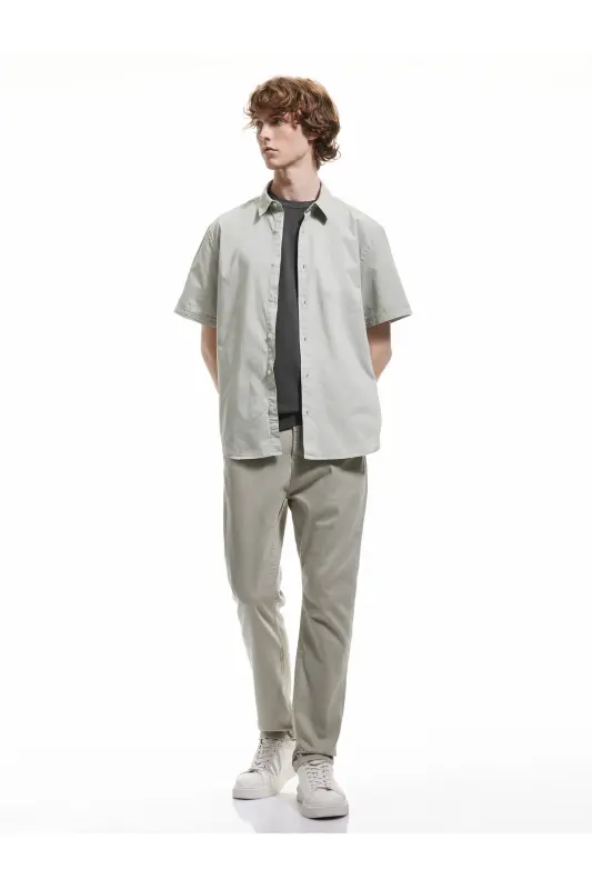 Classic Collar Cotton Buttoned Regular Fit Rolled - 3