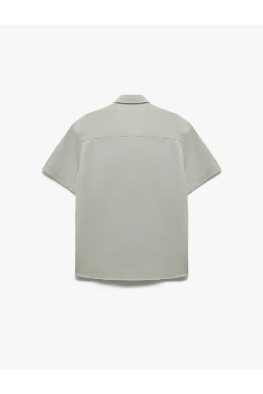 Classic Collar Cotton Buttoned Regular Fit Rolled - 5