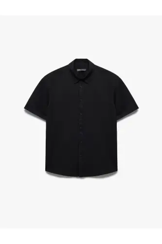 Classic Collar Cotton Buttoned Regular Fit Rolled Up - 3