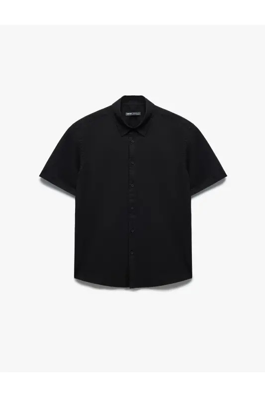 Classic Collar Cotton Buttoned Regular Fit Rolled Up - 3