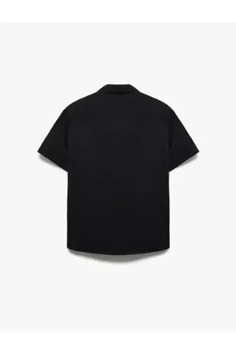 Classic Collar Cotton Buttoned Regular Fit Rolled Up - 4