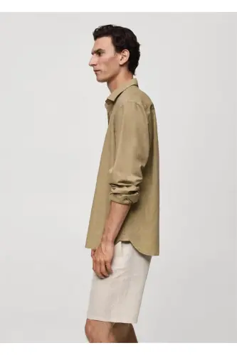 Classic Cut Linen Shirt - 1