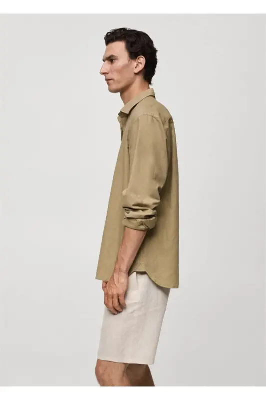 Classic Cut Linen Shirt - 1