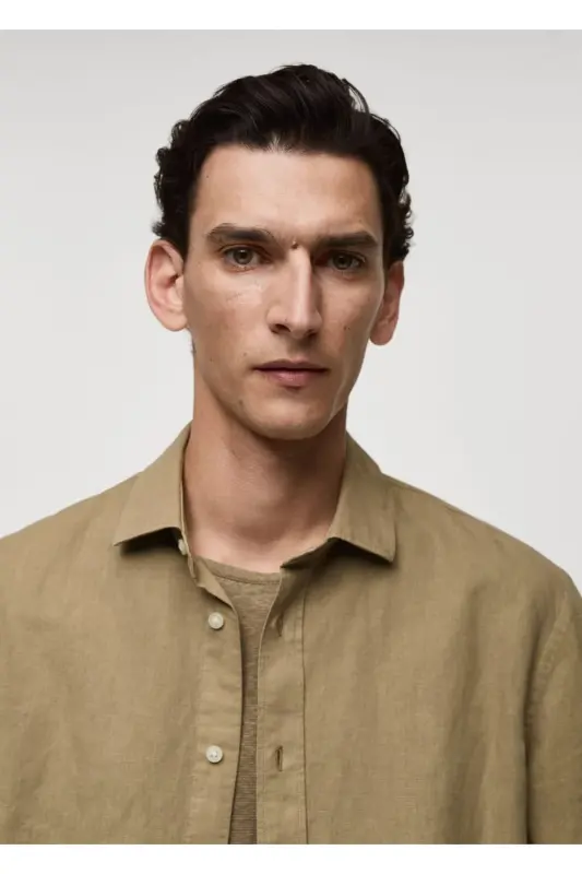 Classic Cut Linen Shirt - 2