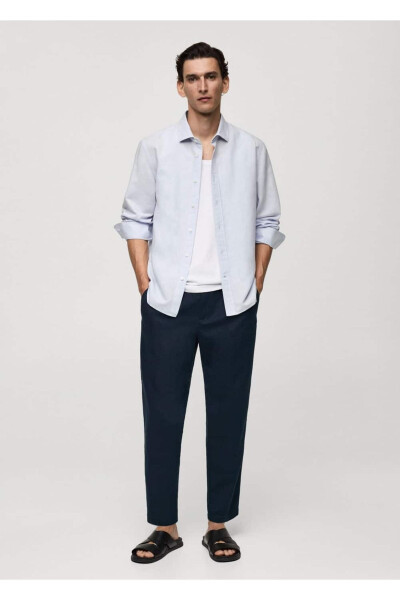 Classic Cut Linen Shirt - MANGO MAN (1)