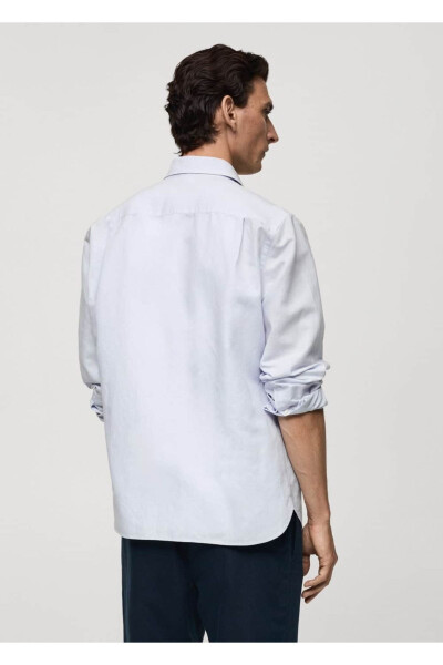 Classic Cut Linen Shirt - 4