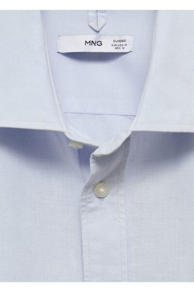 Classic Cut Linen Shirt - 7