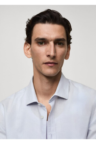 Classic Cut Linen Shirt - 8