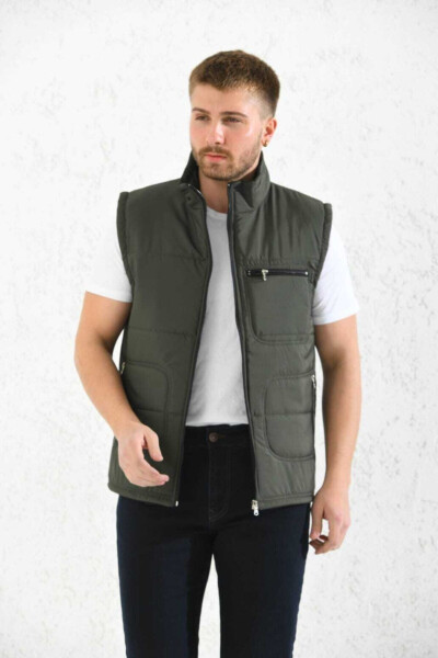 Classic Cut Quilted Puffer Vest with Fleece Lining for Dad 