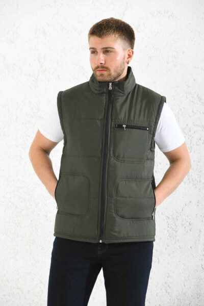Classic Cut Quilted Puffer Vest with Fleece Lining for Dad - 12