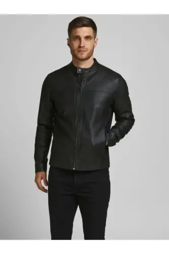 Classic Faux Leather Jacket 12182461 Jjewarner Jacket Noos 