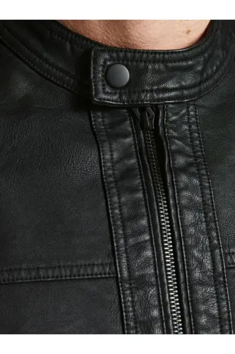 Classic Faux Leather Jacket 12182461 Jjewarner Jacket Noos - 4