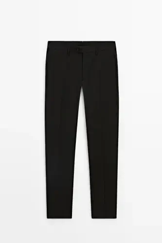 Classic fit, 100% wool trousers. - 5