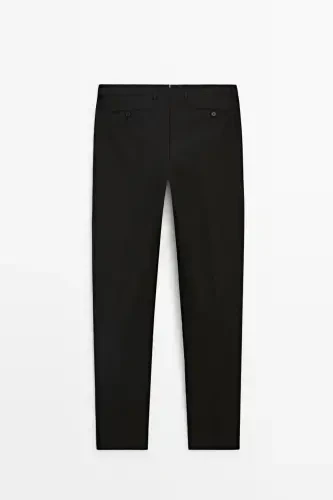 Classic fit, 100% wool trousers. - 8