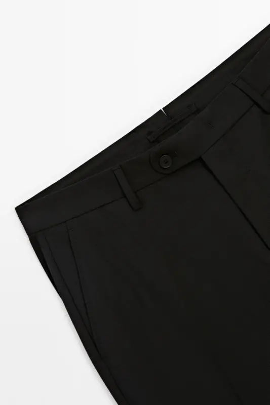 Classic fit, 100% wool trousers. - 3