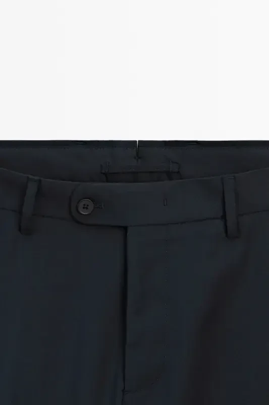 Classic fit, 100% wool trousers. - 6