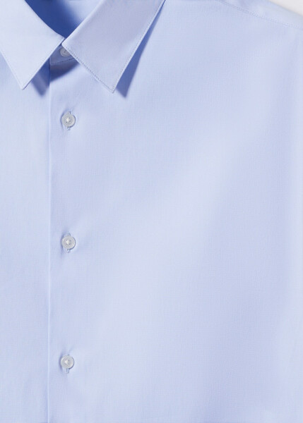 Classic fit chambray cotton shirt - 7