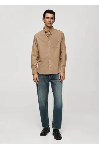 Classic fit micro-corduroy shirt - 3