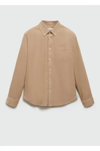 Classic fit micro-corduroy shirt - 4