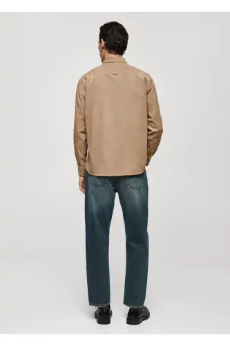 Classic fit micro-corduroy shirt - 5