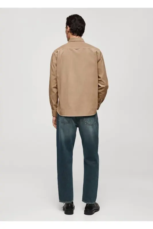 Classic fit micro-corduroy shirt - 5