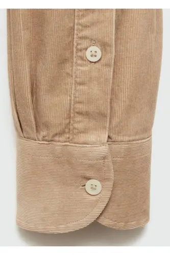 Classic fit micro-corduroy shirt - 7