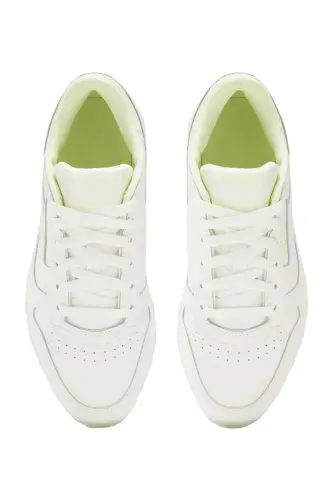 CLASSIC LEATHER KIRIK BEYAZ Kadın Sneaker - Beyaz-KIRIK BEYAZ - 4